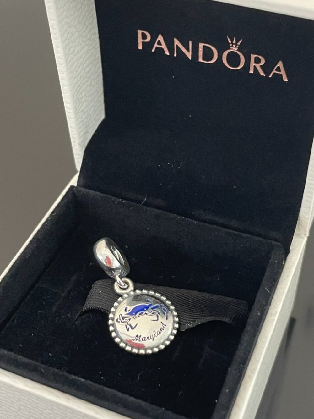 Original Pandora Maryland Crab Dangle Charm s925 Sterling Silver